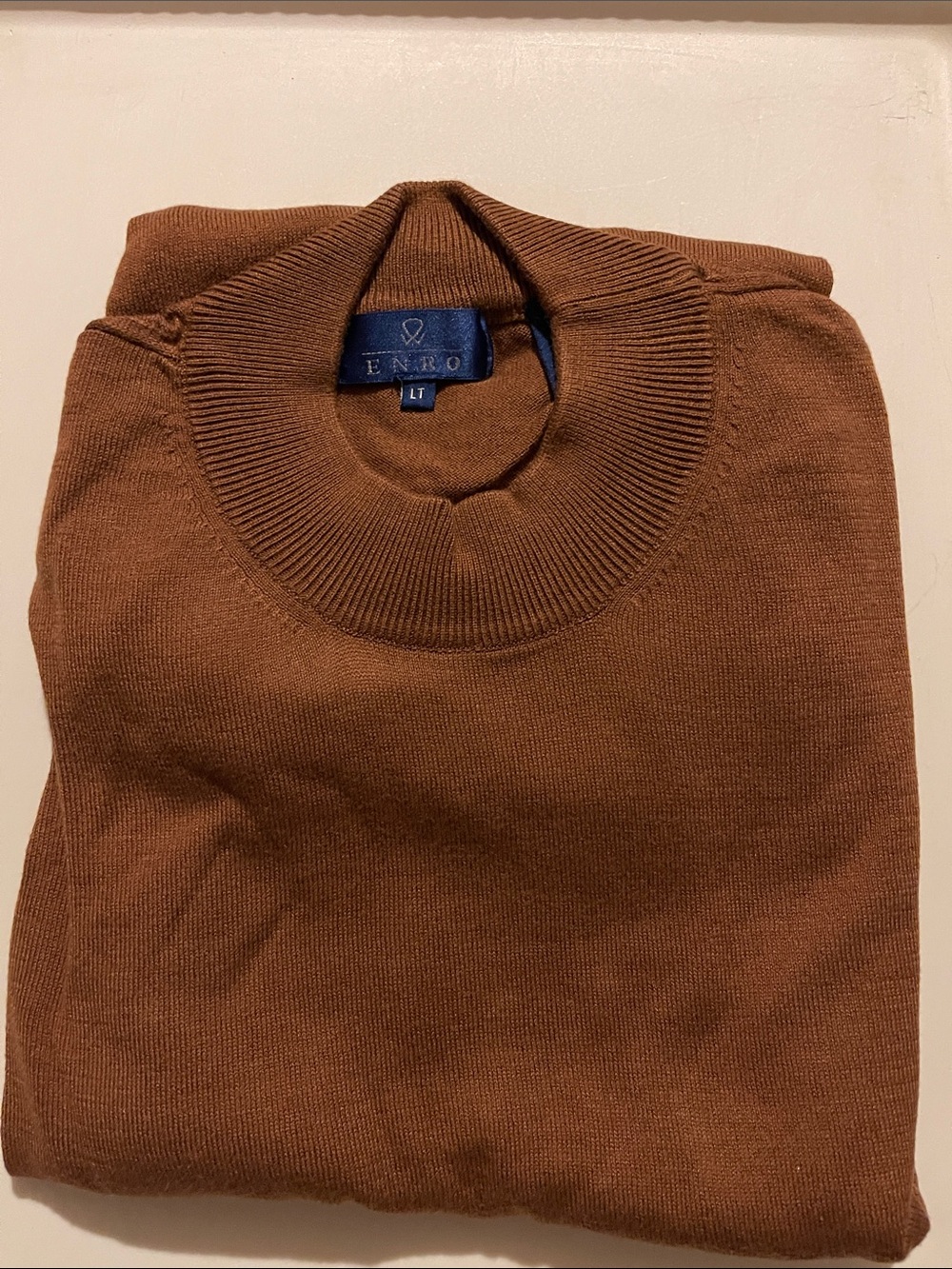 Enro Men's Chestnut Crewneck Sweater